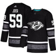 Predators #59 Roman Josi Black Authentic 2019 All-Star Stitched Hockey Jersey Nhl