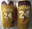 Los Angeles Lakers #24 Kobe Bryant Yellow Resonate Fashion Jersey Nba