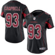 Nike Cardinals #93 Calais Campbell Black Women's Stitched Nfl Limited Rush Jersey Nfl- Women's