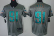 Nike Miami Dolphins #91 Cameron Wake Gray Shadow Elite Jersey Nfl