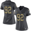 Women's New England Patriots #92 Geneo Grissom Black Anthracite 2016 Salute To Service Stitched Nfl Nike Limited Jersey Nfl- Women's