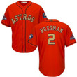 Men's Houston Astros #2 Alex Bregman Orange 2018 Gold Program Cool Base Stitched Mlb Jersey Mlb
