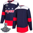 Adidas Washington Capitals Blank Navy 2018 Stadium Series Stanley Cup Final Champions Stitched Nhl Jersey Nhl