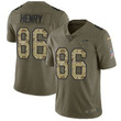 Nike Chargers #86 Hunter Henry Olive Camo Men's Stitched Nfl Limited 2017 Salute To Service Jersey Nfl