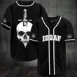 Skull Idgaf Baseball Jersey | Colorful | Adult Unisex | S - 5Xl Full Size - Baseball Jersey Lf