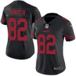 Nike 49Ers #82 Torrey Smith Black Women's Stitched Nfl Limited Rush Jersey Nfl- Women's