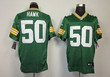 Nike Green Bay Packers #50 A.J. Hawk Green Elite Jersey Nfl