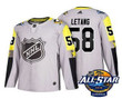Men's Pittsburgh Penguins #58 Kris Letang Grey 2018 Nhl All-Star Stitched Ice Hockey Jersey Nhl