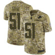 Lions #51 Jahlani Tavai Camo Men's Stitched Football Limited 2018 Salute To Service Jersey Nfl