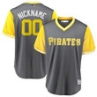 Personalize Jersey Men's Pittsburgh Pirates Majestic Gray 2018 Players' Weekend Cool Base Custom Jersey Mlb