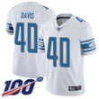 Nike Lions #40 Jarrad Davis White Men's Stitched Nfl 100Th Season Vapor Limited Jersey Nfl