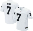Men's Oakland Raiders #7 Marquette King White Road Nfl Nike Elite Jersey Nfl