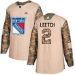 Adidas Rangers #2 Brian Leetch Camo 2017 Veterans Day Stitched Nhl Jersey Nhl