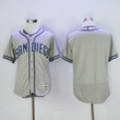 Men's San Diego Padres Blank Gray Road Stitched Mlb Majestic Cool Base Jersey Mlb