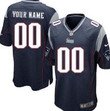 Personalize Jerseymen's Nike New England Patriots Customized Blue Limited Jersey Nfl
