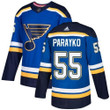 Men's Adidas St. Louis Blues #55 Colton Parayko Blue Home Authentic Stitched Nhl Jersey Nhl