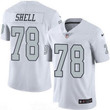 Men's Oakland Raiders #78 Art Shell Retired White 2016 Color Rush Stitched Nfl Nike Limited Jersey Nfl