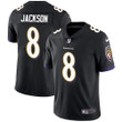 Nike Baltimore Ravens #8 Lamar Jackson Black Alternate Men's Stitched Nfl Vapor Untouchable Limited Jersey Nfl