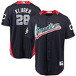 Men's American League #28 Corey Kluber Majestic Navy 2018 Mlb All-Star Game Home Run Derby Player Jersey Mlb