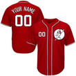 Personalize Jersey Nationals Red Men's Customized Cool Base New Design Jersey Mlb
