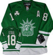 New York Rangers #18 Staal St. Patrick's Day Green Jersey Nhl