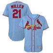 Men's St. Louis Cardinals #21 Andrew Miller Light Blue Flexbase Collection Stitched Baseball Jersey Mlb