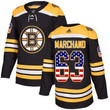 Adidas Bruins #63 Brad Marchand Black Home Usa Flag Stitched Nhl Jersey Nhl