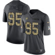 Men's Pittsburgh Steelers #95 Jarvis Jones Black Anthracite 2016 Salute To Service Stitched Nfl Nike Limited Jersey Nfl