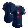 Men's New York Yankees Blank 2021 Navy All-Star Flex Base Stitched Mlb Jersey Mlb