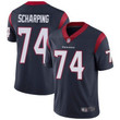 Texans #74 Max Scharping Navy Blue Team Color Men's Stitched Football Vapor Untouchable Limited Jersey Nfl