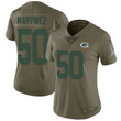 Women's Nike Green Bay Packers #50 Blake Martinez Olive Stitched Nfl Limited 2017 Salute To Service Jersey Nfl- Women's