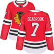 Adidas Chicago Blackhawks #7 Brent Seabrook Red Home Women's Stitched Nhl Jersey Nhl- Women's