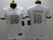 Women's Baltimore Ravens #18 Breshad Perriman White Platinum Nfl Nike Limited Jersey Nfl- Women's