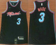 Men's Miami Heat #3 Dwyane Wade Black Nike Nba Swingman City Edition Jersey Nba