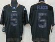 Nike Baltimore Ravens #5 Joe Flacco Lights Out Black Ornamented Elite Jersey Nfl