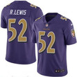 Men's Baltimore Ravens #52 Ray Lewis Purple 2016 Color Rush Stitched Nfl Nike Limited Jersey Nfl