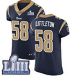 #58 Elite Cory Littleton Navy Blue Nike Nfl Home Men's Jersey Los Angeles Rams Vapor Untouchable Super Bowl Liii Bound Nfl