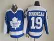 Men's Toronto Maple Leafs #19 Bruce Boudreau 1982-83 Blue Ccm Vintage Throwback Jersey Nhl