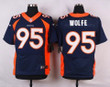 Men's Denver Broncos #95 Derek Wolfe Navy Blue Alternate Nfl Nike Elite Jersey Nfl