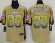 Nike Pittsburgh Steelers #83 Heath Miller Drift Fashion Yellow Elite Jersey Nfl