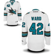 Men's San Jose Sharks #42 Joel Ward White Away Hockey Jersey Nhl