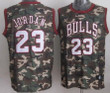 Chicago Bulls #23 Michael Jordan Camo Fashion Jersey Nba