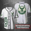 Personalize Baseball Jersey - NBA Milwaukee Bucks Fan Made Personalized Custom Name Baseball Jersey For Fans - Baseball Jersey LF