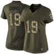 Cowboys #19 Amari Cooper Green Women's Stitched Football Limited 2015 Salute To Service Jersey Nfl- Women's