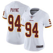 Redskins #94 Da'ron Payne White Women's Stitched Football Vapor Untouchable Limited Jersey$20.99 Nfl- Women's