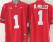 Men's Ohio State Buckeyes #5 Baxton Miller Red College Football Nike Lmited Jersey Ncaa