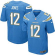 Men's San Diego Chargers #12 Jacoby Jones Light Blue Alternate Nfl Nike Elite Jersey Nfl