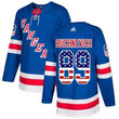 Adidas Rangers #89 Pavel Buchnevich Royal Blue Home Usa Flag Stitched Nhl Jersey Nhl