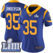 #35 Limited C.J. Anderson Royal Blue Nike Nfl Alternate Women's Jersey Los Angeles Rams Vapor Untouchable Super Bowl Liii Bound Nfl