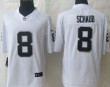 Nike Oakland Raiders #8 Matt Schaub White Limited Jersey Nfl
